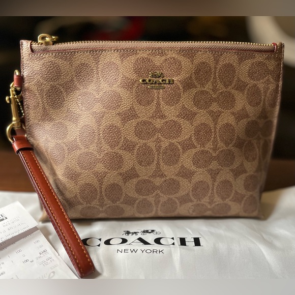 Coach Handbags - COACH - Charlie Pouch In Colorblock Signature Canvas